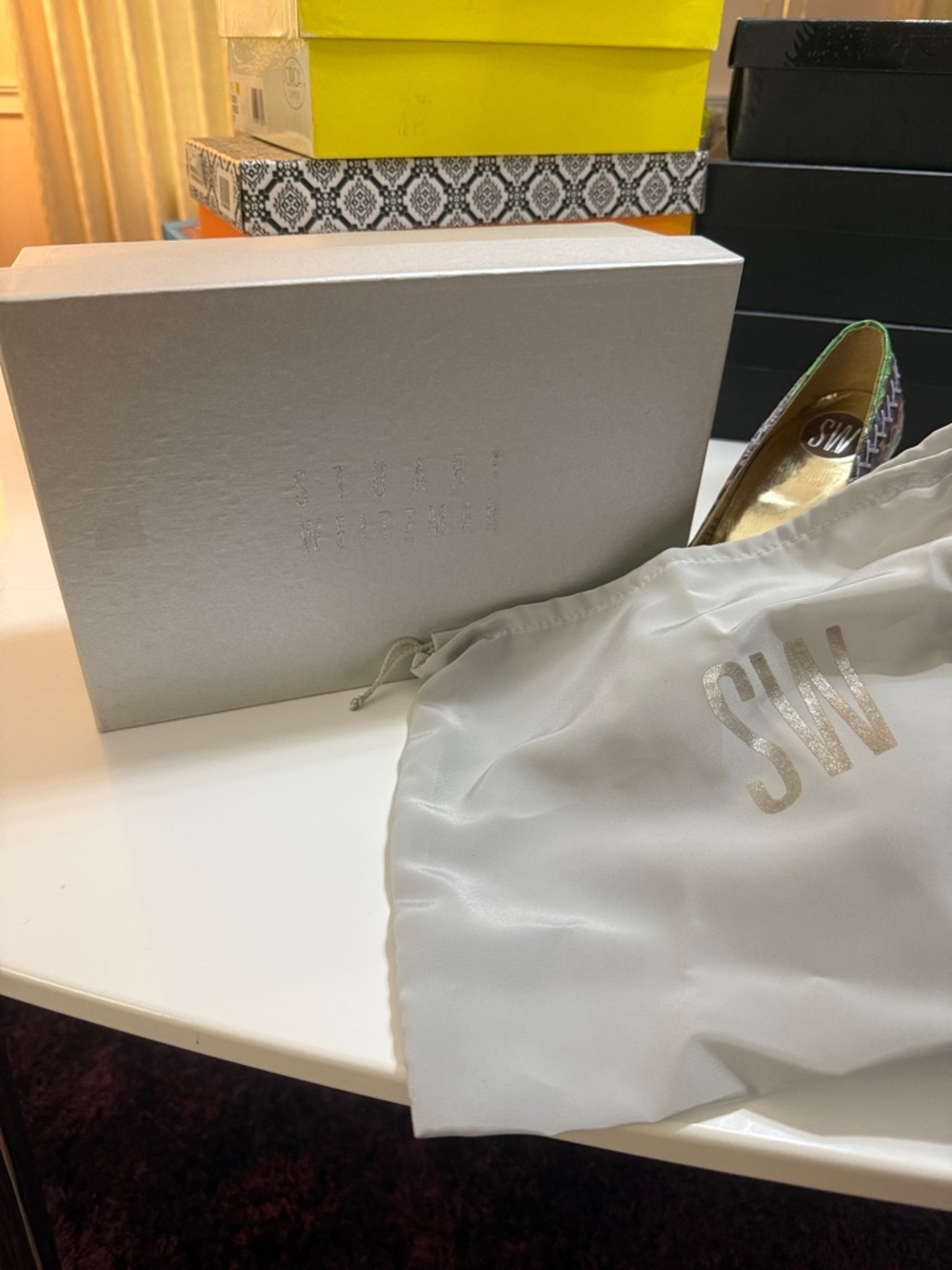 Stuart Weitzman Mayan Serape Python Heels - Picture 7 of 7